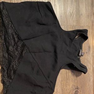 Black crop top